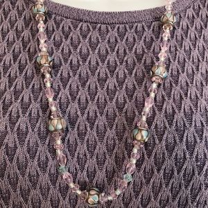 ALFRED DUNNER SHORT SLEEVE SWEATER.